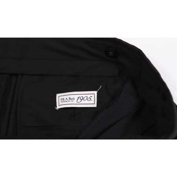 Jos A Bank Black Formal Tuxedo Dress Trousers Pants Stretch 30x29 - Picture 7 of 8